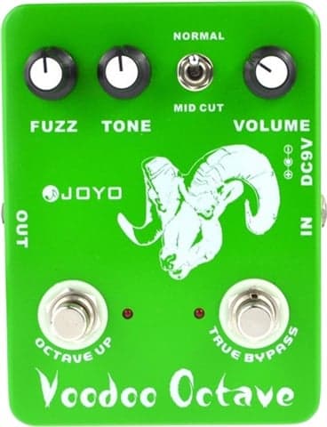 Joyo JF-12 Voodoo Octave Fuzz Guitar Effect Pedal - Green, B