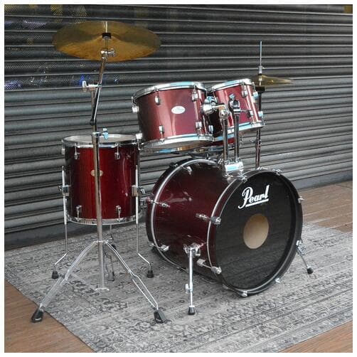 Pearl Forum Wine Red Fusion Cymbals Hardware