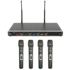 Chord NU4 Quad UHF Wireless Microphone System
