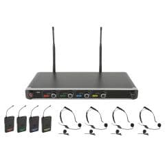 Chord NU4 Quad UHF Wireless Microphone System Neck/Lapel
