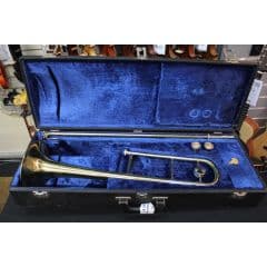 B&M Champion Trombone with Two Mouthpieces and Stand