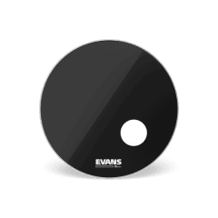 Evans EQ3 Resonant Black Bass Drum Head, 18"