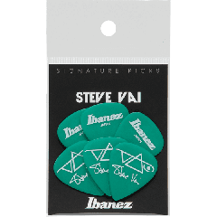 IBANEZ PLECTRUMS Steve Vai, Blister Pack of 6 - Green
