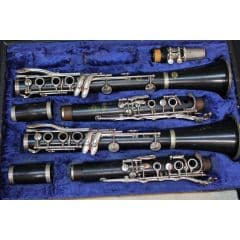 Pair (Bb & A) of mid 1970s Selmer Series 9 Clarinets in Double Case