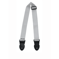 LeatherGraft 2" White Webbing Guitar Strap